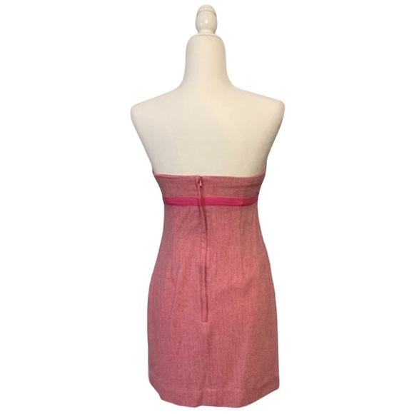 Wool Lilly Pulitzer Pink Strapless Dress - Size 6 - Picture 4 of 11